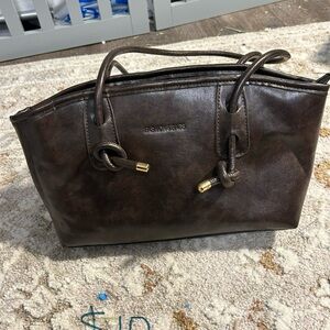 Dark Brown Leather shoulder bag